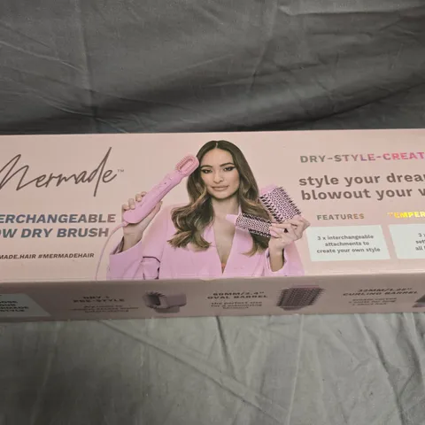 MERMADE INTERCHANGEABLE BLOW DRY BRUSH SET – PINK (BOXED)
