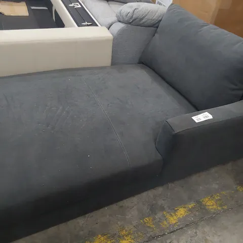 GREY FABRIC CHAISE SECTION