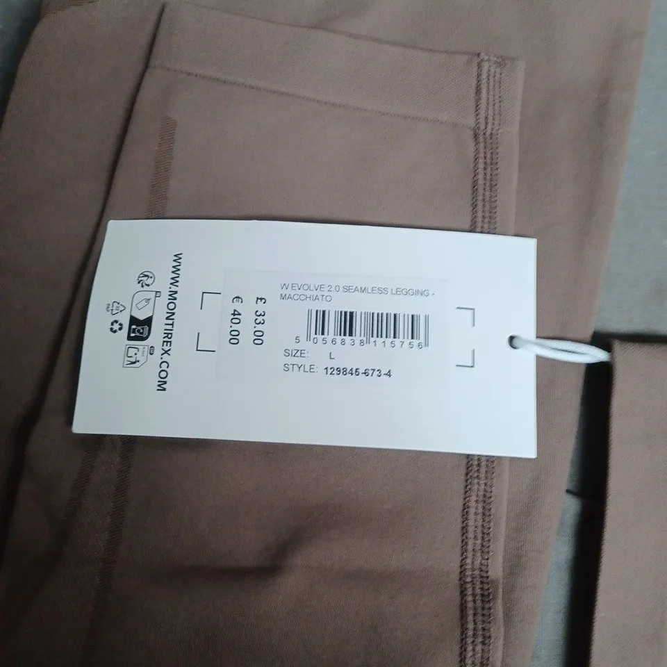 MONTIREX WOMEN'S EVOLVE 2.0 SEAMLESS LEGGINGS – MACCHIATO, UK SIZE L