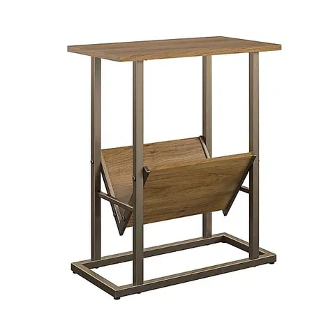 BOXED REGAL END TABLE IN WALNUT LOOK (1 BOX)