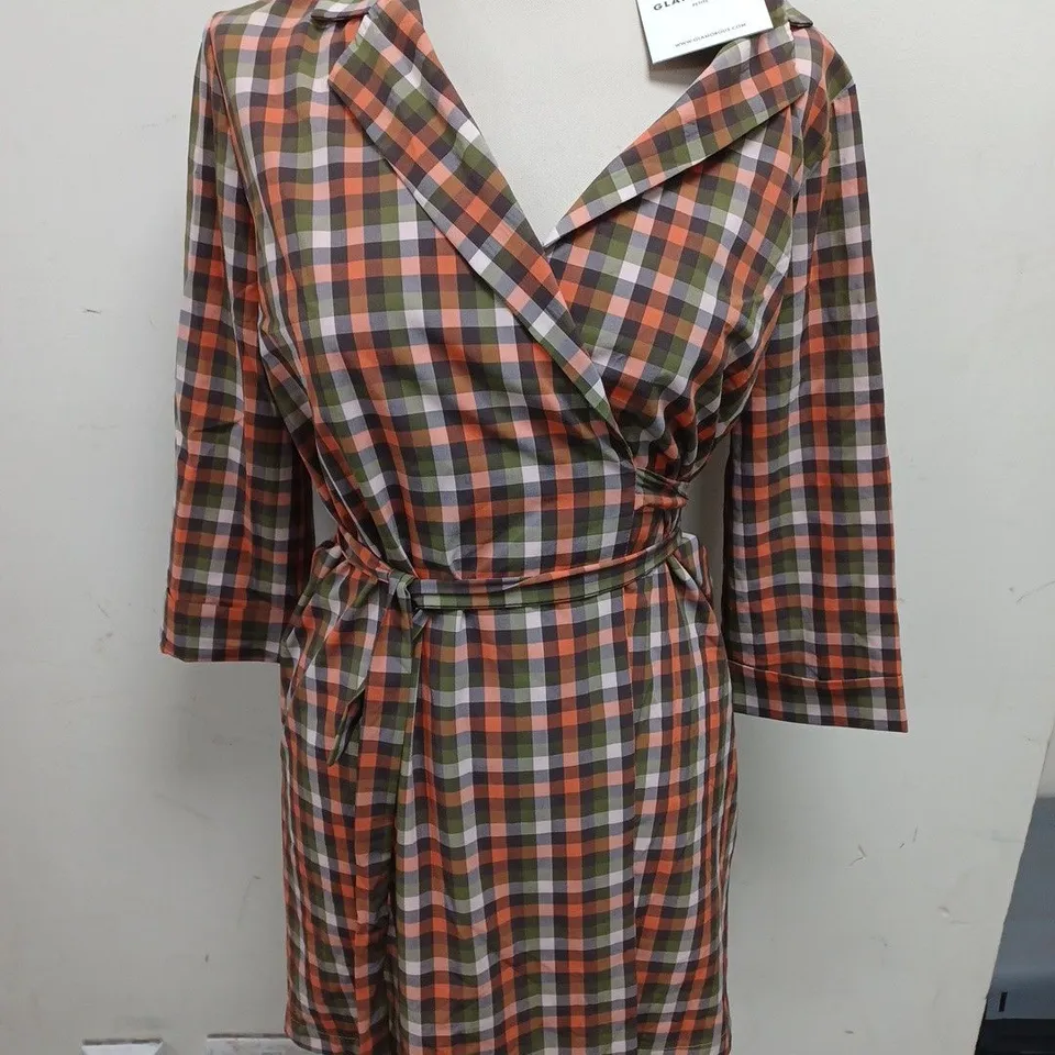 GLAMOROUS PETITE MULTI CHECK SHRT DRESS - 14