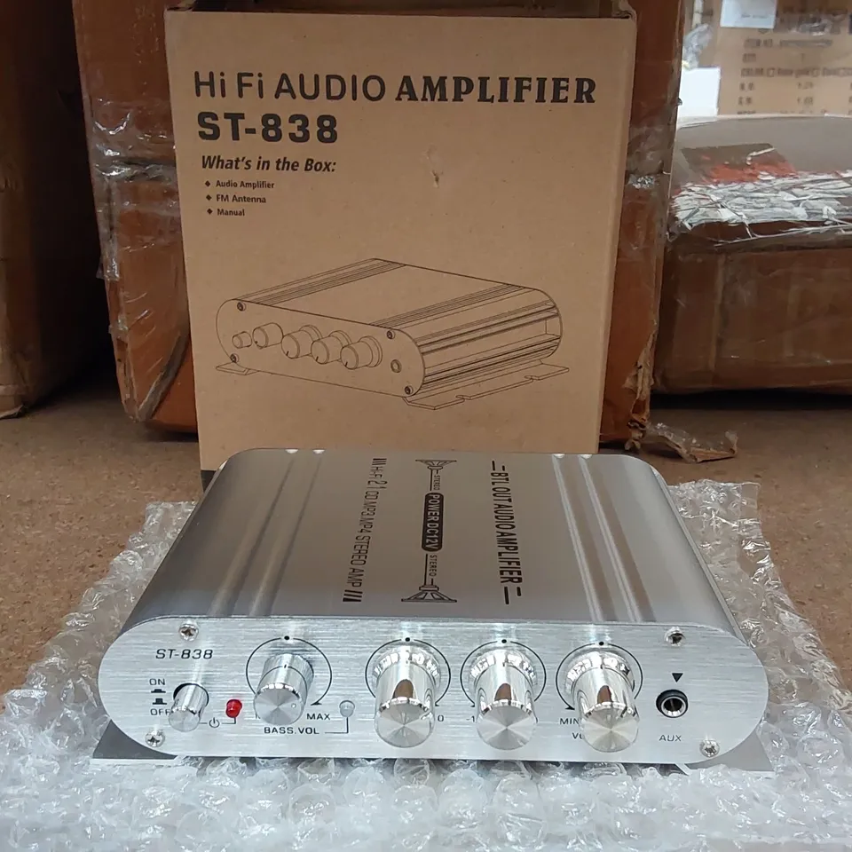 BRAND NEW BOXED ST-838 HI-FI AUDIO AMPLIFIER (1 BOX)