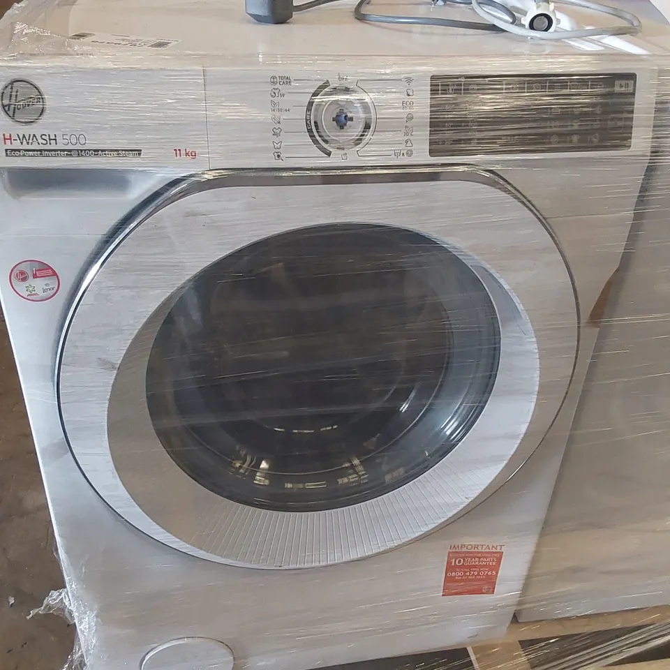 HISENSE WDQY1014EVJM 60CM FREESTANDING 10KG FRONT LOAD WASHER DRYER AND HOOVER H-WASH 500 FREESTANDING WASHING MACHINE