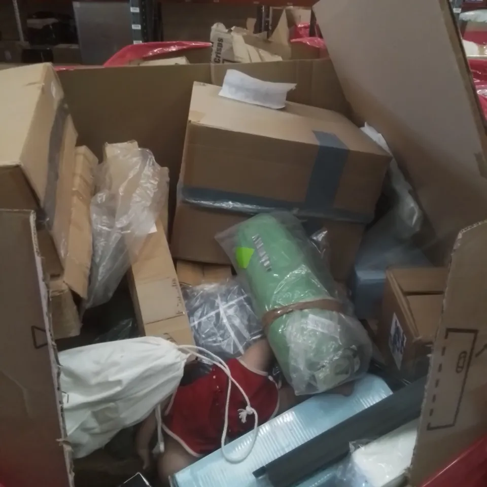 PALLET OF ASSORTED HOUSEHOLD GOODS AND FURNITURE TO INCLUDE; DOLU RIDE ON CAR 4IN1, NEWYOO KIDS TRICYCLE, BLAZE STORM SOFT BULLET GUN ETC