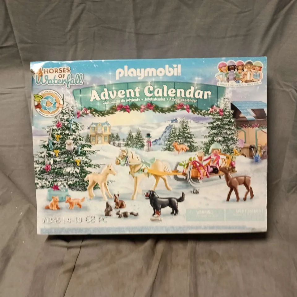 BOXED PLAYMOBIL HORSES OF WATERFALL ADVENT CALENDER - 71345