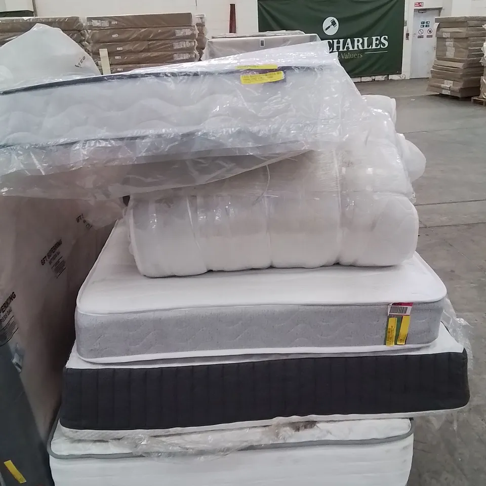PALLET CONTAINING APPROXIMATELY 6 MATTRESSES IN VARIOUS SIZES AND SPECS