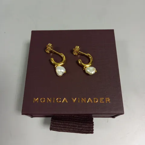 MONICA VINADER PEARL DROP EARRINGS