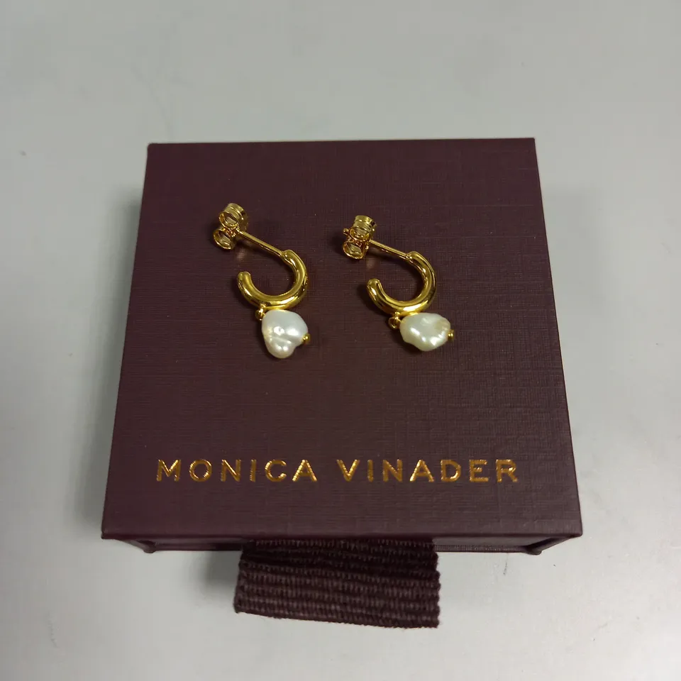 MONICA VINADER PEARL DROP EARRINGS 