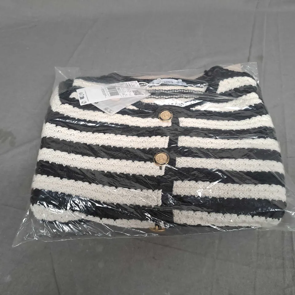 SEALED MNG STRIPE BLACK & WHITE JACKET - EUR XS