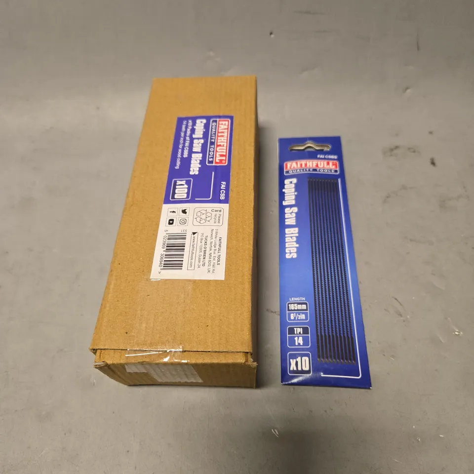 FAITHFUL COPING SAW BLADES 9X10
