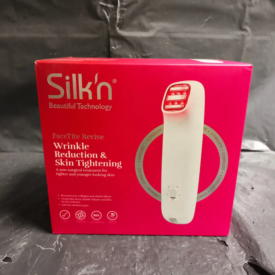 SILK'N FACETITE REVIVE CORDLESS WRINKLE REDUCTION & SKIN TIGHTENING DEVICE