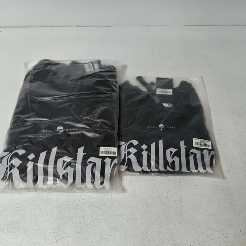 LOT OF APPROXIMATELY 20 BRAND NEW KILLSTAR CLOTHING ITEMS INCLUDES FATAL ATTRACTION BODYSUITS AND HEXELORE SWEATERS - VARIOUS SIZES