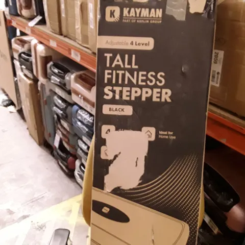 BOXED KEPLIN KAYMAN TALL FITNESS STEPPER BLACK COLOUR