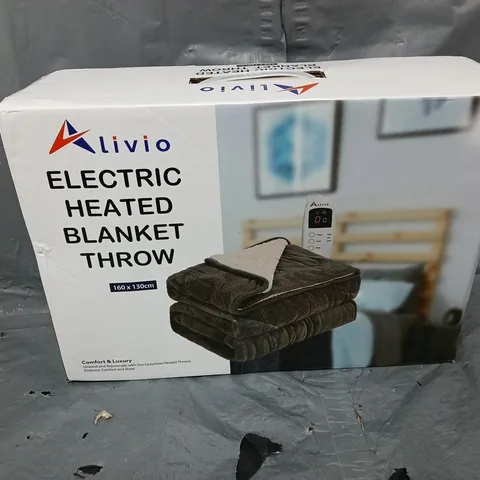 BOXED LIVIO ELECTRIC HEATED BLANKET THROW - 160X130CM