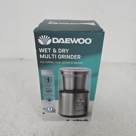 BOXED DAEWOO WET & DRY MULTI GRINDER