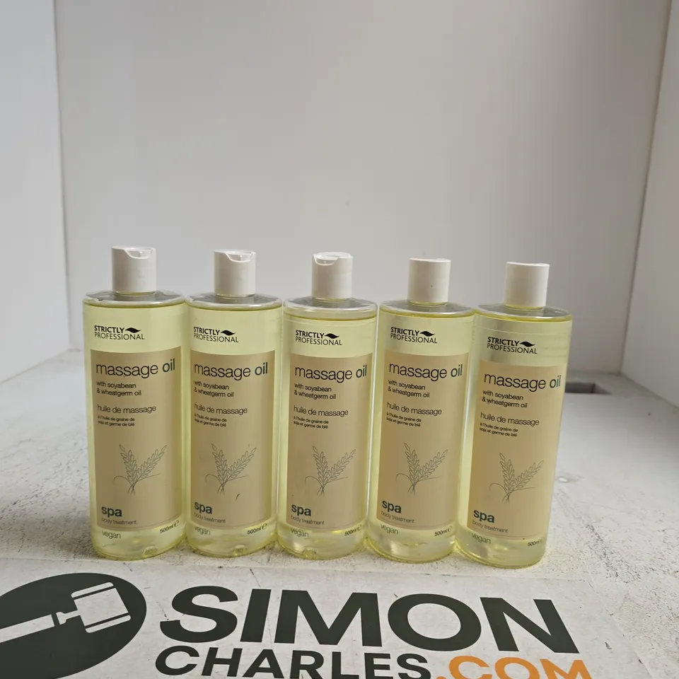 Strictly Professional Massage Oil 500ml – Set of 5