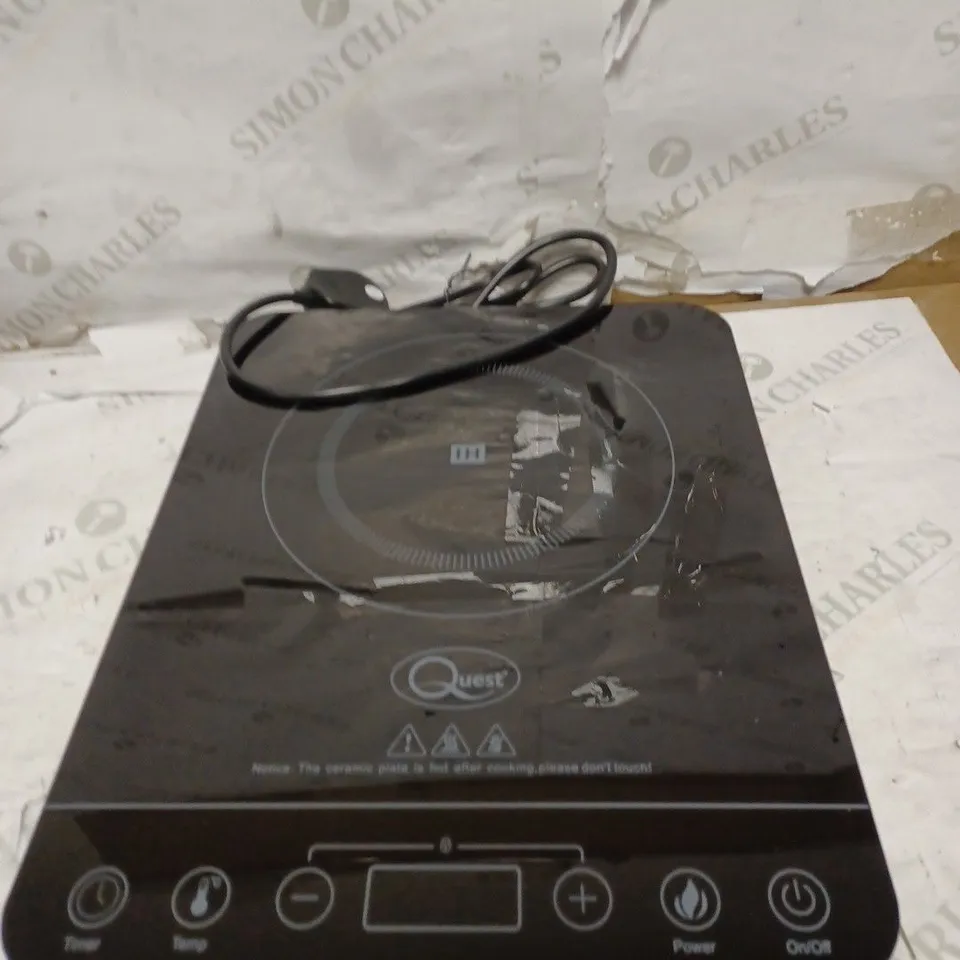 QUEST 35839 SINGLE DIGITAL INDUCTION CERAMIC PORTABLE HOB HOT PLATE