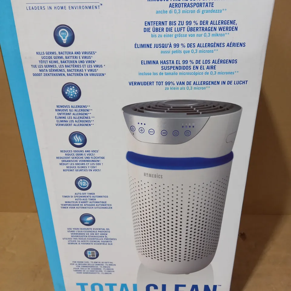 HOMEDICS TOTALCLEAN AIR PURIFIER 