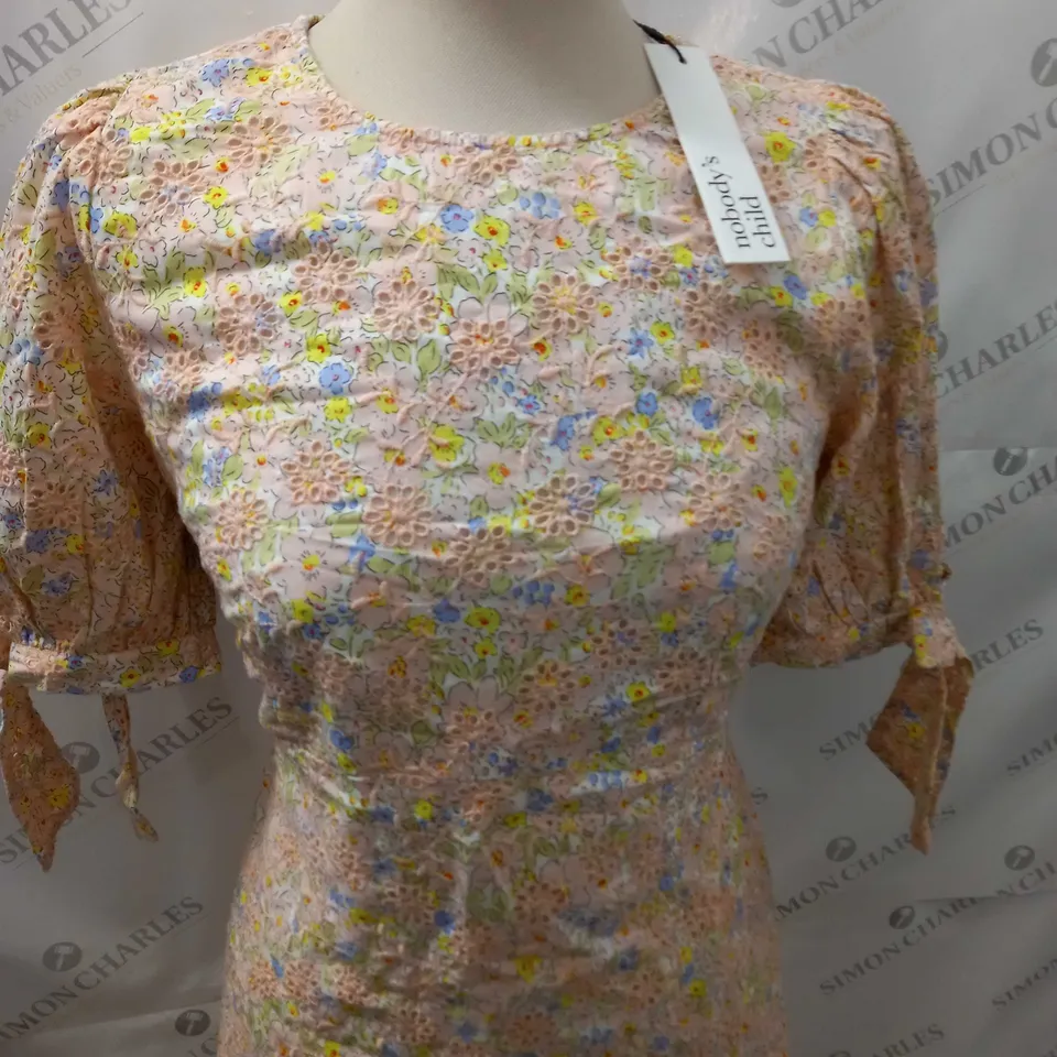 NOBODYS CHILD PETITE BRODERIE ESME MIDI DRESS SIZE 10