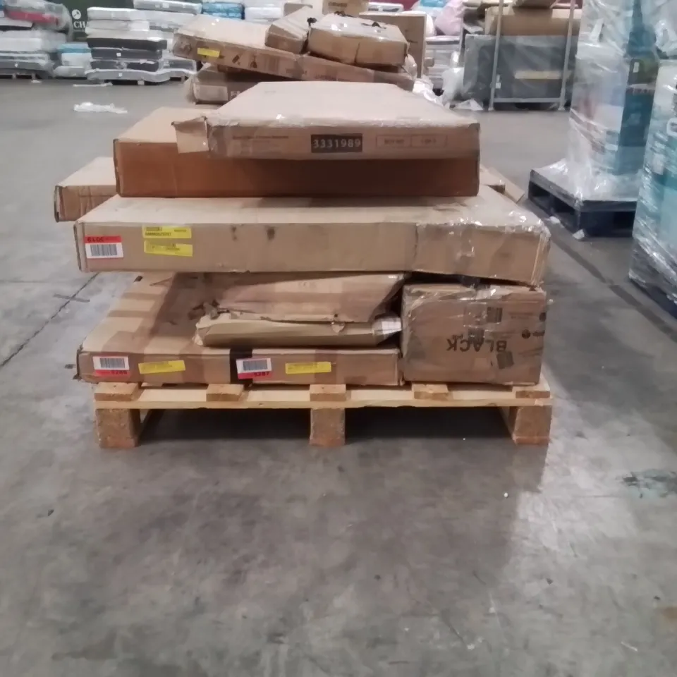 Pallet to include incomplete Furniture parts and peices 