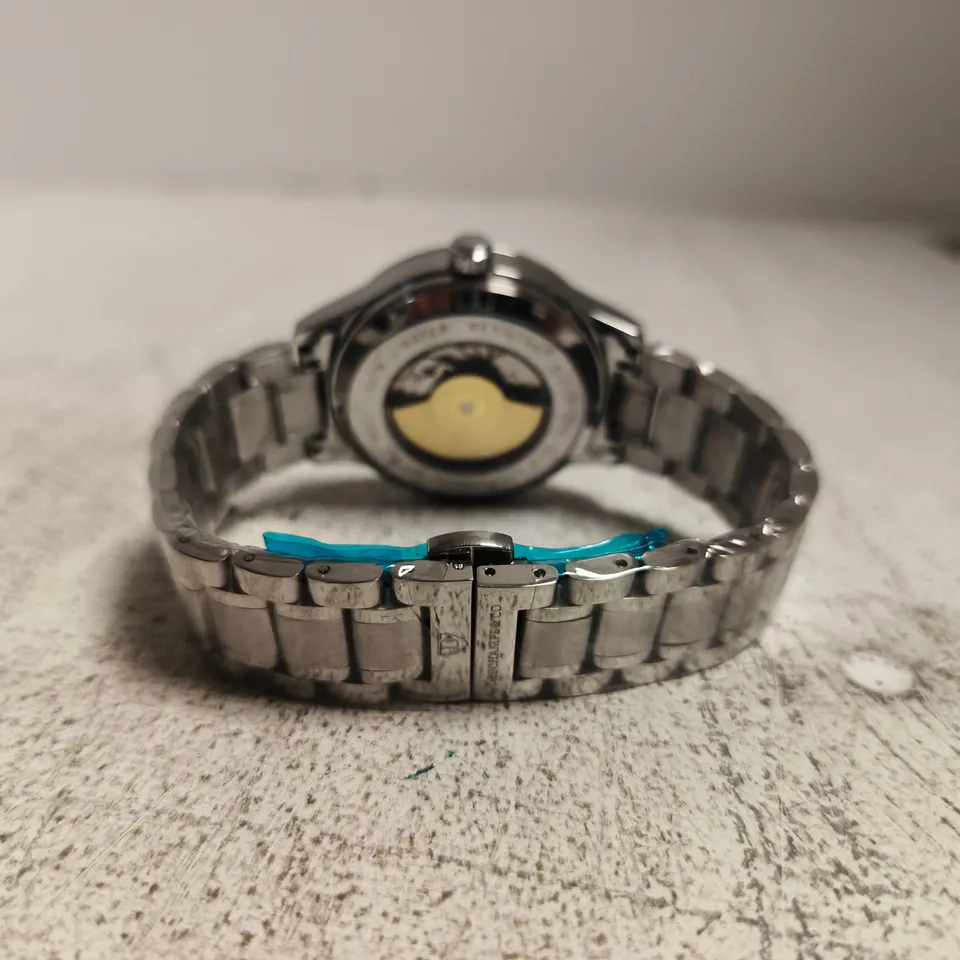 RAYMOND GAUDIN SKELETON AUTOMATIC WATCH – STAINLESS STEEL BRACELET IN BOX
