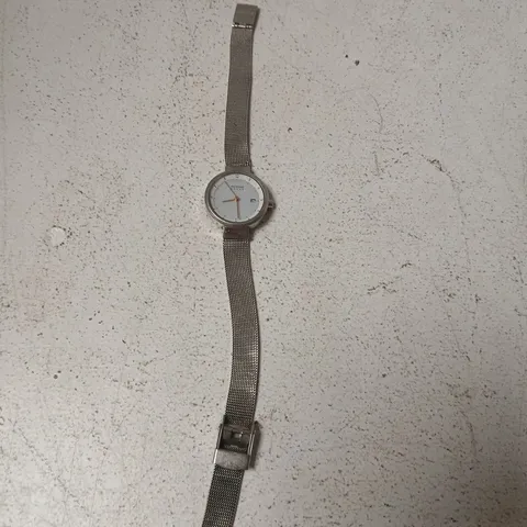 BERING STAINLESS STEEL MESH WRISTWATCH – SILVER DIAL 
