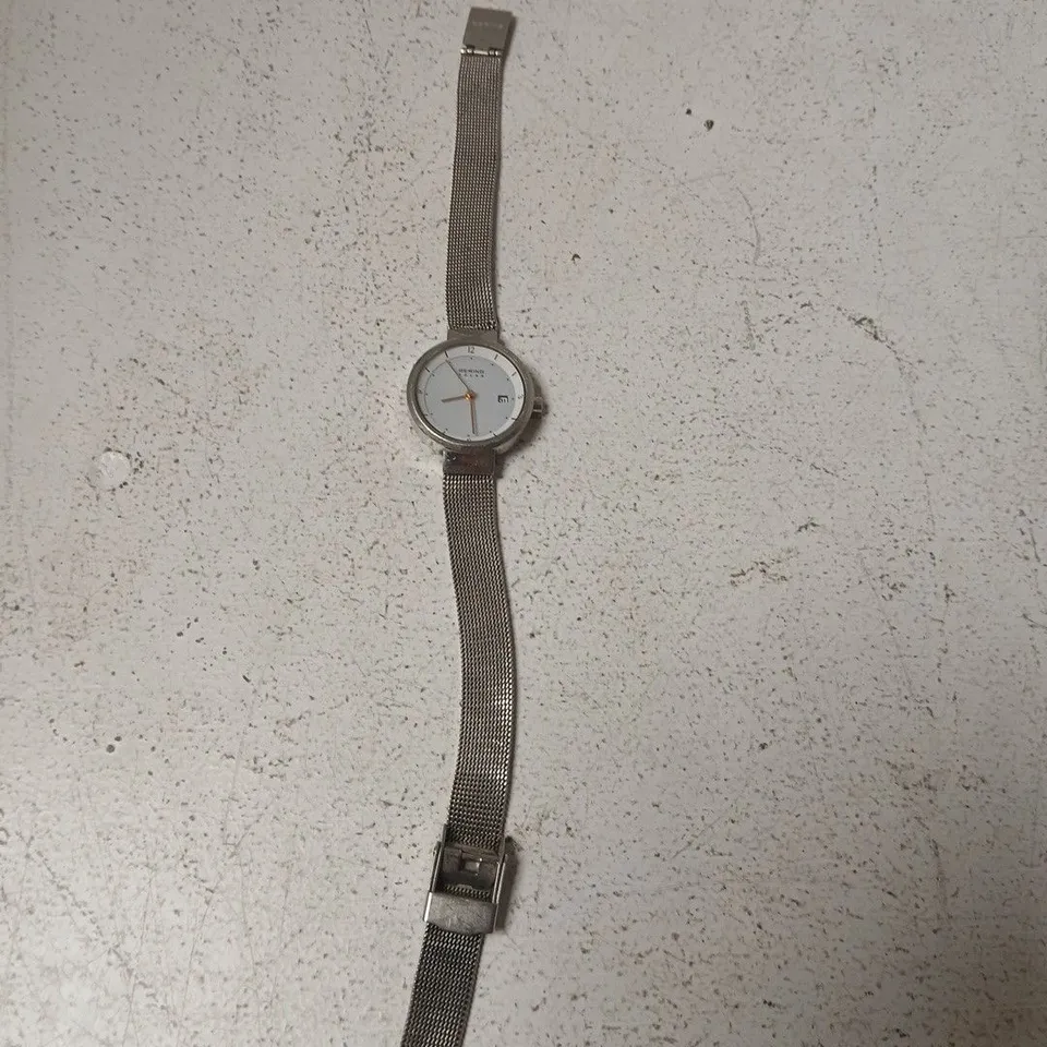 BERING STAINLESS STEEL MESH WRISTWATCH – SILVER DIAL