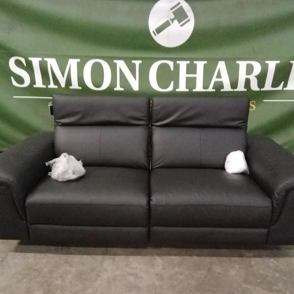 LORENZA 3 SEATER LEATHER/FAUX LEATHER POWER RECLINER RRP £1249