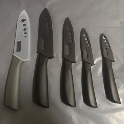 SET OF 5 ASSORTED MYVIT KITCHEN KNIVES 