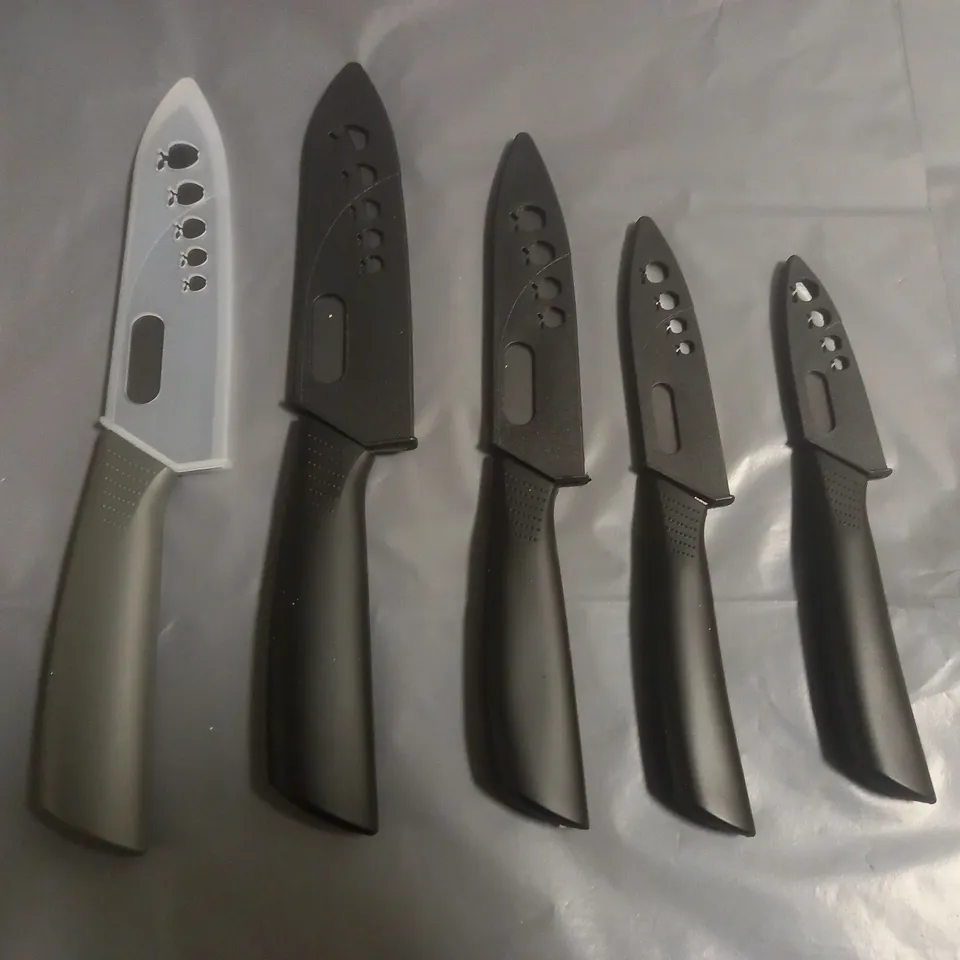 SET OF 5 ASSORTED MYVIT KITCHEN KNIVES 