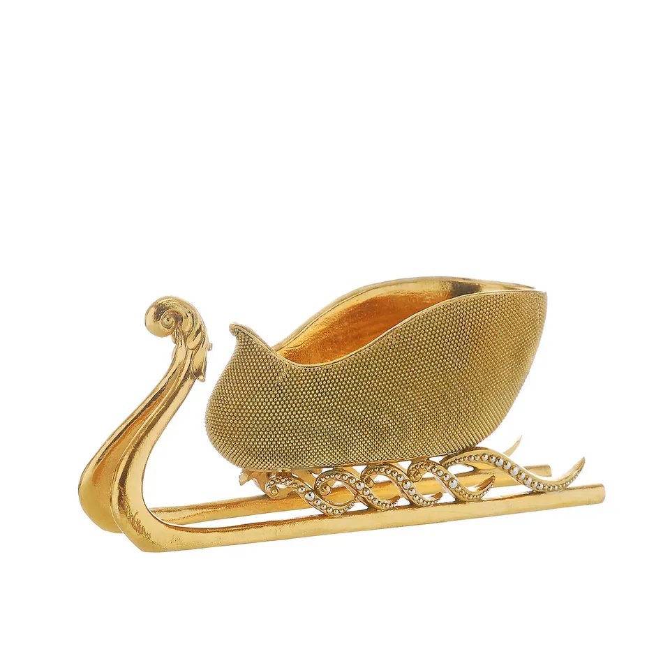 OTTERS BROOK GOLD BEAD SLEIGH DECORATION