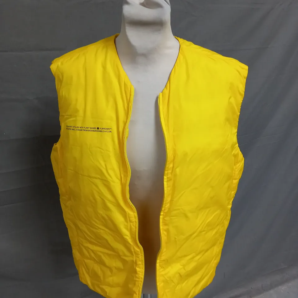 PANGAIA BRIGHT YELLOW GILET - XS