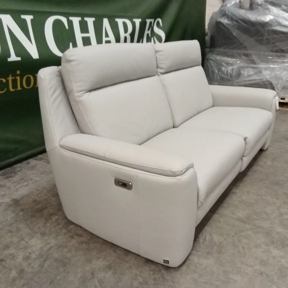 QUALITY DESIGNER ITALIAN MADE GIORGIA 3 SEATER LEATHER ELECTRIC RECLINER SOFA