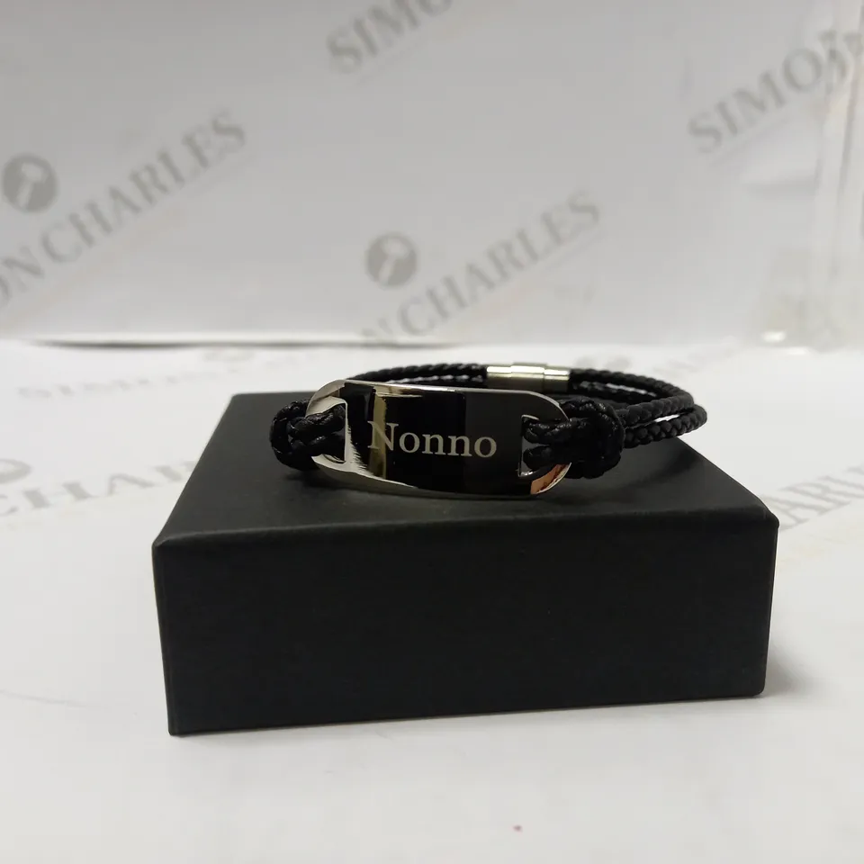 PERSONALISED MEN'S STATEMENT LEATHER BRACELET RRP £30