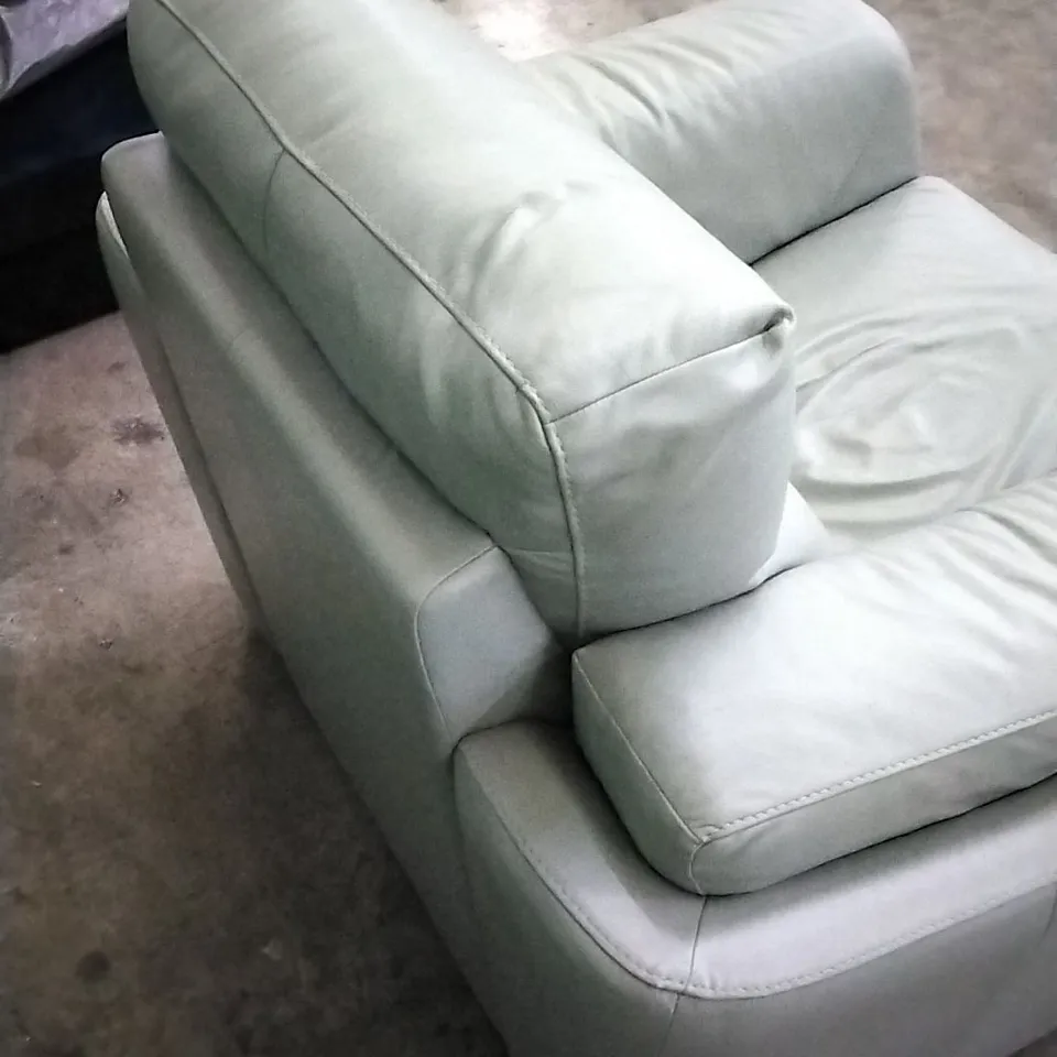 QUALITY ITALIAN DESIGNER BRINDISI ARMCHAIR LINOSO STONE LEATHER 