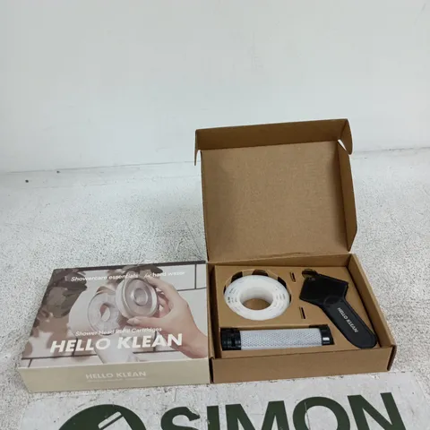 HELLO KLEAN SHOWER HEAD WITH REFILL CARTRIDGES – BOXED SET