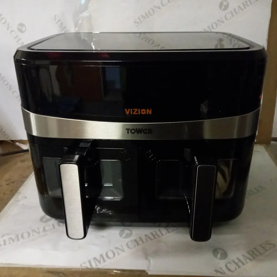 TOWER T17100 VORTX VIZION 9L DUAL BASKET AIR FRYER