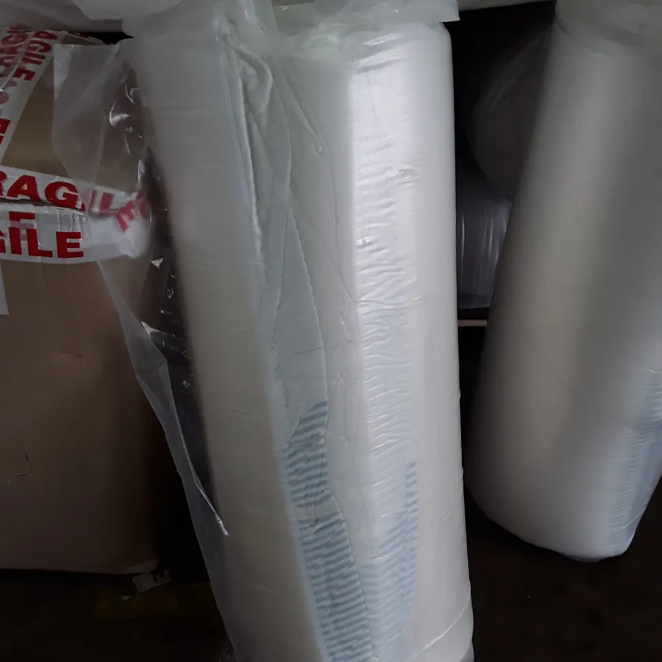 QUALITY BAGGED ROLLED 4'6" DOUBLE 3 ZONE MEMORY FOAM MATTRESS 