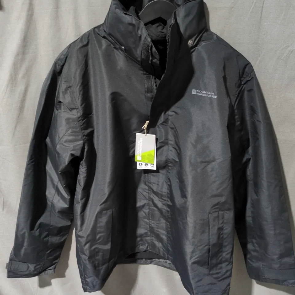 MOUNTAIN WAREHOUSE FELL II 3-IN-1 JACKET – BLACK, MEN'S, SIZE M