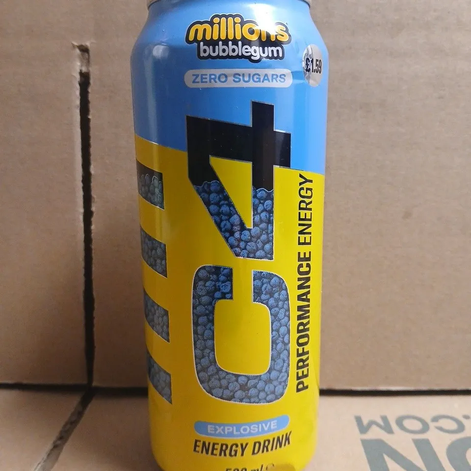 APPROXIMATELY 12 CANS OF MILLIONS BUBBLEGUM FLAVOUR C4 (500ML)