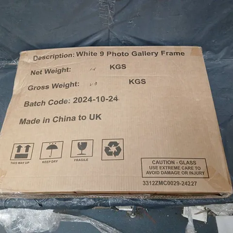 WHITE 9 PHOTO CALLERY FRAME - COLLECTION ONLY 