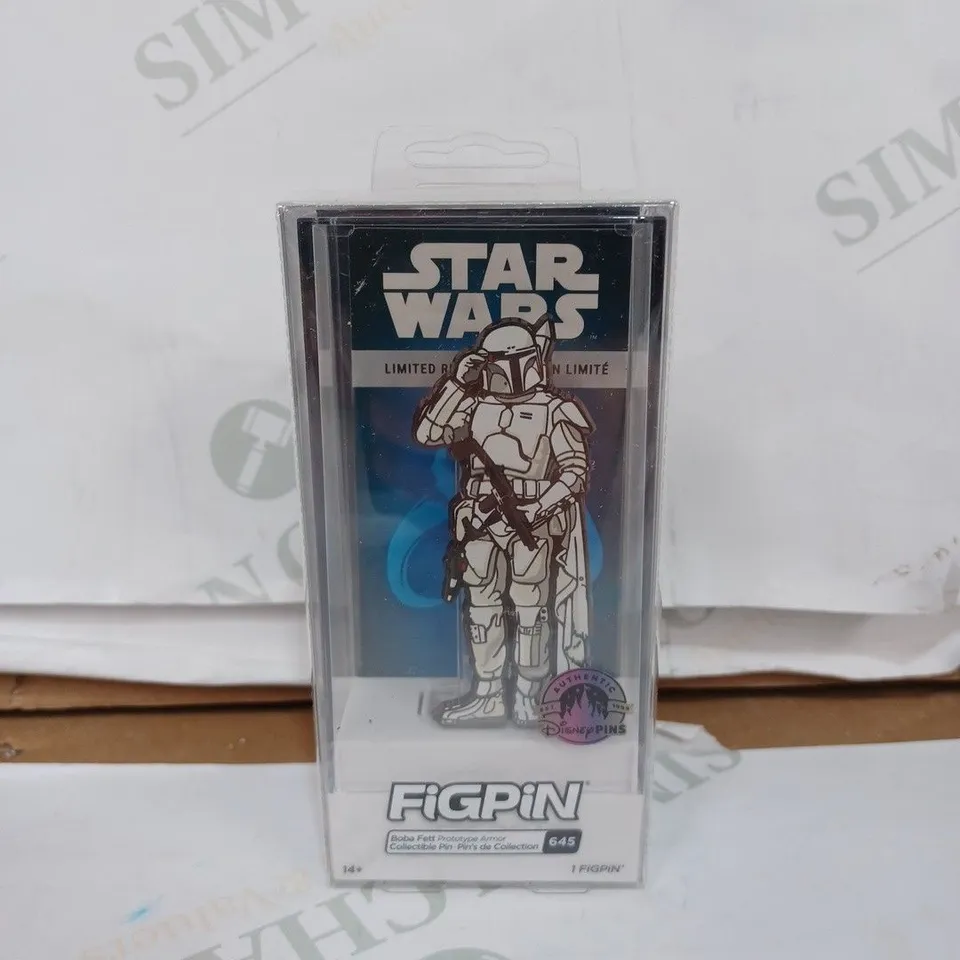 STAR WARS DISNEY THEME PARK EXCLUSIVE PROTOTYPE ARMOUR BOBA FETT FIGPIN PIN BADGE