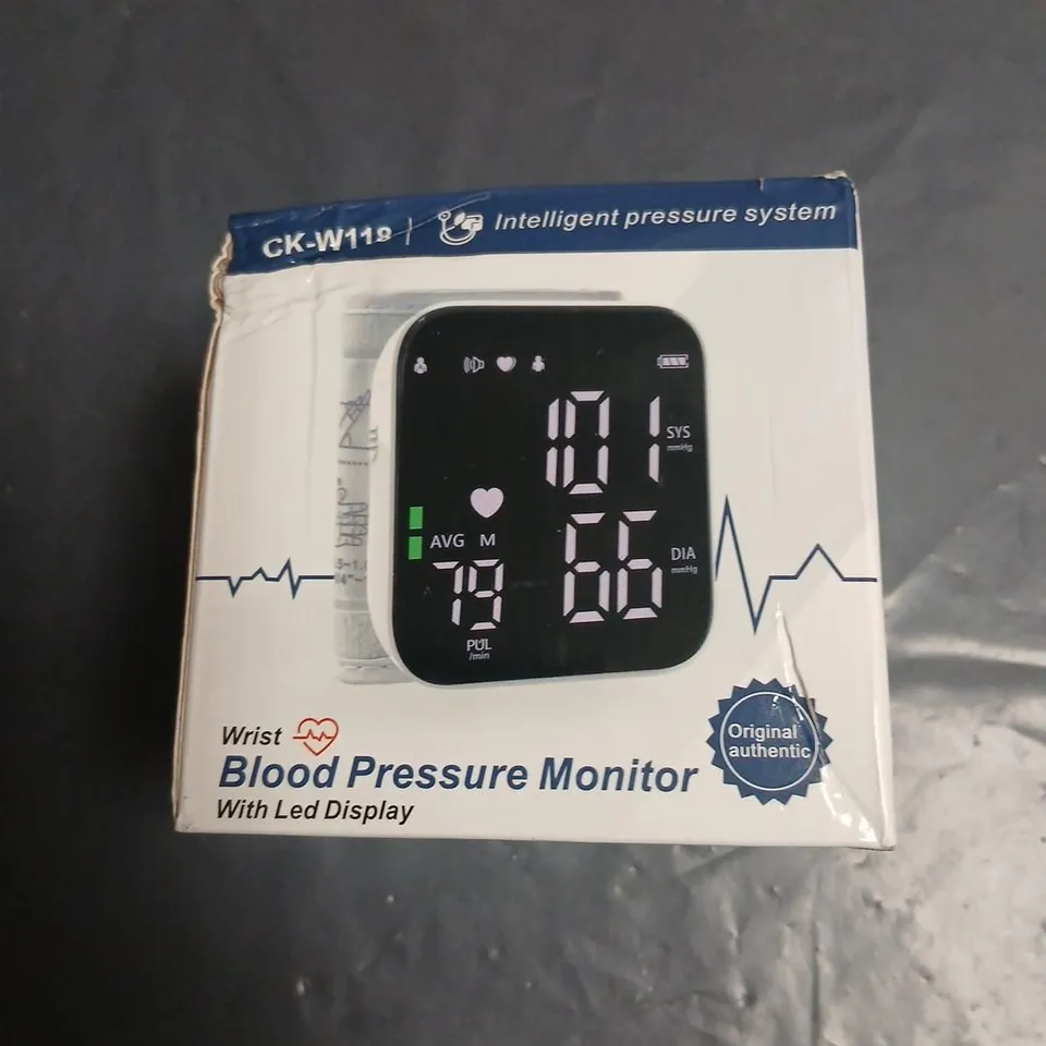 CK-W118 WRIST BLOOD PRESSURE MONITOR – LED DISPLAY (BOXED)