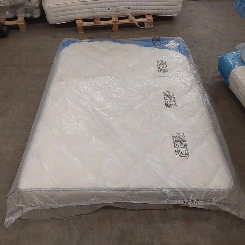 QUALITY BAGGED DOUBLE 135cm AIRSPRUNG LUXURY QUILTED MEDIUM MATTRESS RRP £229