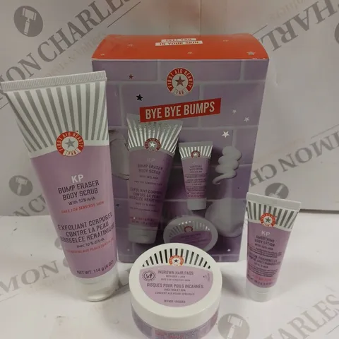 BOXED FIRST AID BEAUTY BYE BYE BUMPS SKINCARE COLLECTION