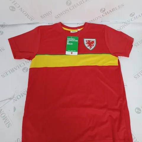 WALES FC HOME SHIRT WITH BALE 11 ON THE BACK SIZE 10-11 YEARS