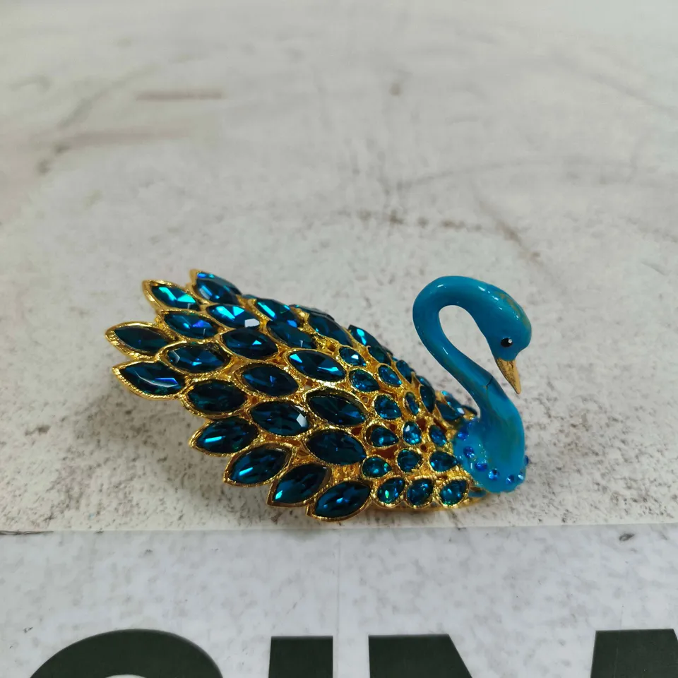 DECORATIVE SWAN TRINKET BOX 