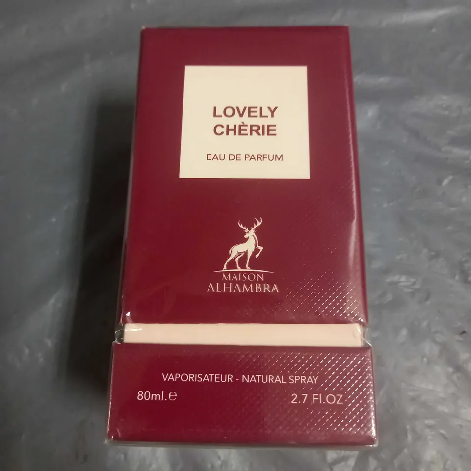 BOXED AND SEALED LOVELY CHERIE EAU DE PARFUM MAISON ALHAMBRA 80ML