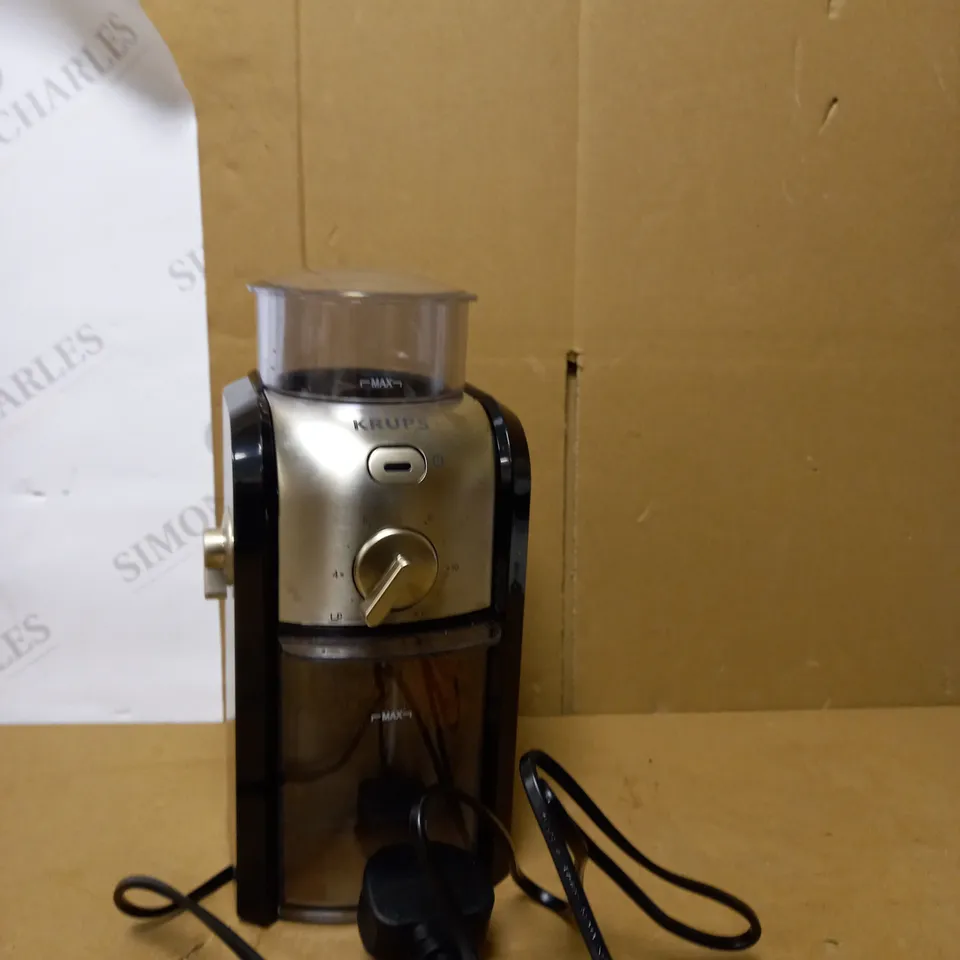 KRUPS GVX231 EXPERT BURR GRINDER FOR COFFEE BEANS