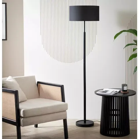 BOXED GLOSS STICK FLOOR LAMP - BLACK